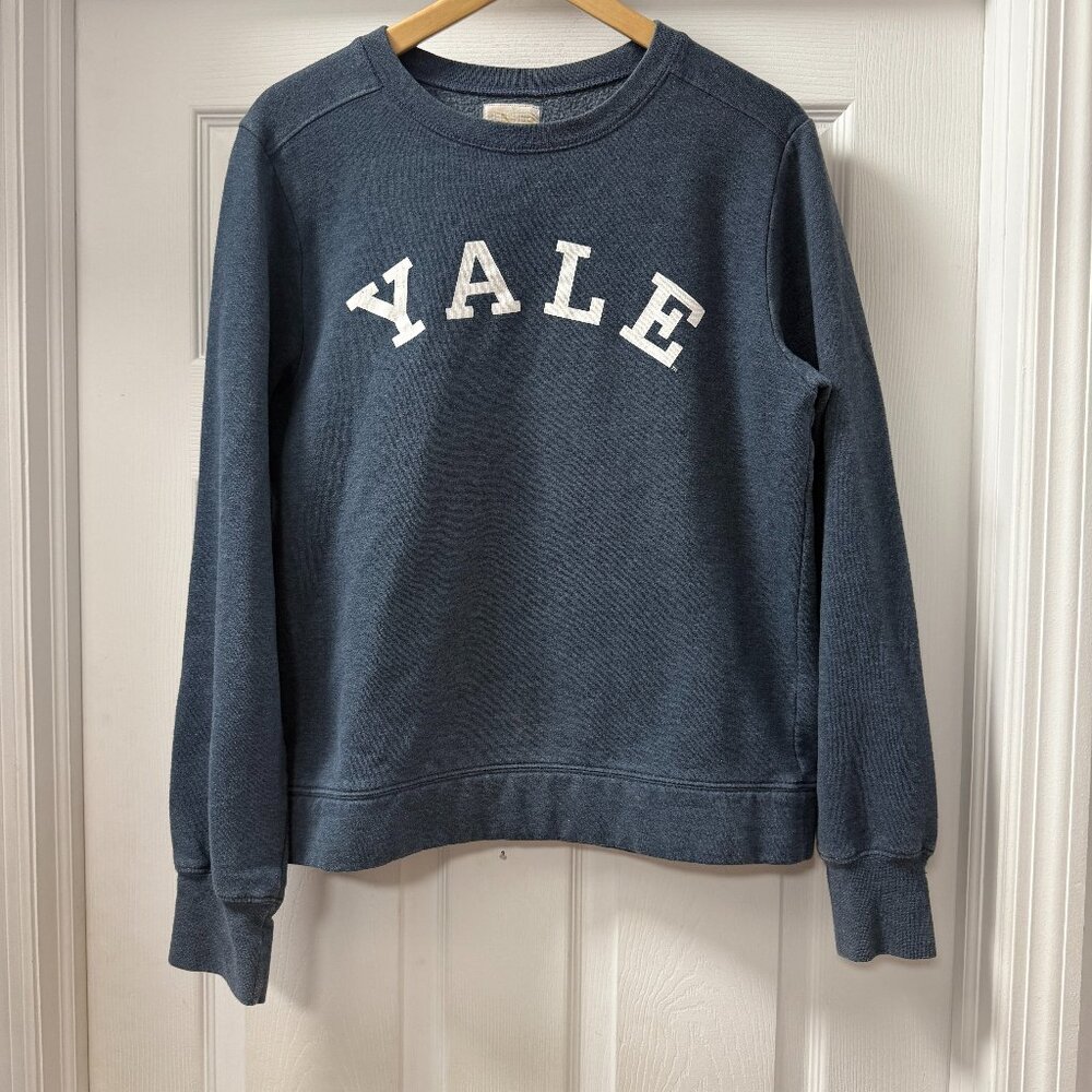 Vintage Redshirt brand Yale Ivy league Sweatshirt blue white cotton blend size L